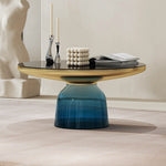 Stylish Tempered Glass Tea Table Set - Modern Living Room Accent Furniture for Chic Interiors fmfd-5054