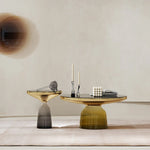 Stylish Tempered Glass Tea Table Set - Modern Living Room Accent Furniture for Chic Interiors fmfd-5054