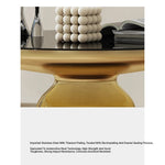 Stylish Tempered Glass Tea Table Set - Modern Living Room Accent Furniture for Chic Interiors fmfd-5054