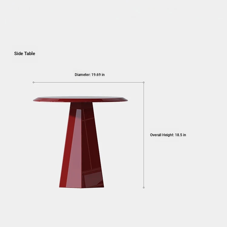 Stylish Modern Red Tea Table with Multi-layer Board Design for Living Room Decor fmfd-5055