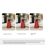 Stylish Modern Red Tea Table with Multi-layer Board Design for Living Room Decor fmfd-5055