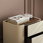 Stylish Multi-Layer Board Bedside Cupboard for Modern Home Décor - Sleek Storage Solution fmfd-5062