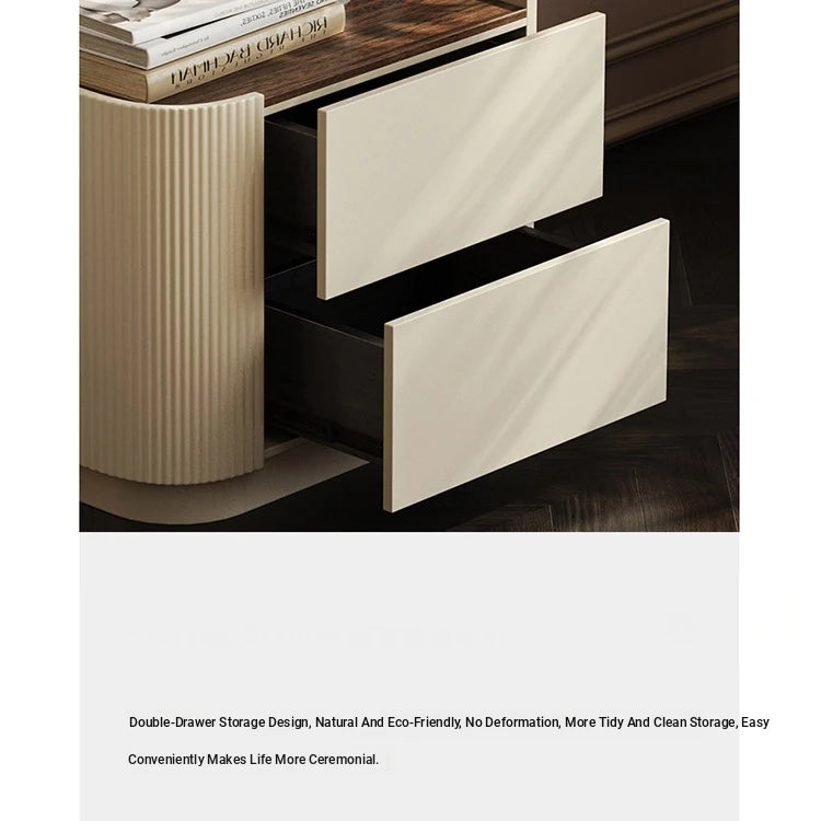 Stylish Multi-Layer Board Bedside Cupboard for Modern Home Décor - Sleek Storage Solution fmfd-5062