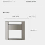 Sleek Modern Bedside Cupboard with Multi-Layer Board Design – Stylish Nightstand for Any Bedroom fmfd-5064