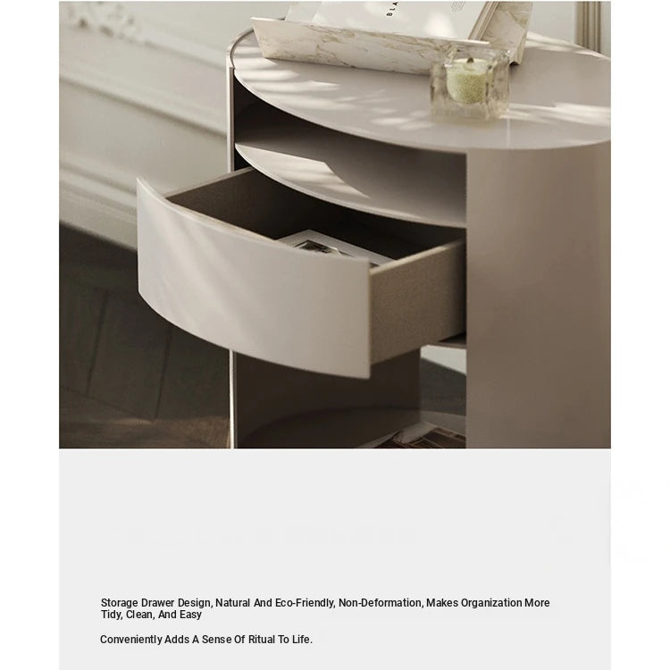 Sleek Modern Bedside Cupboard with Multi-Layer Board Design – Stylish Nightstand for Any Bedroom fmfd-5064