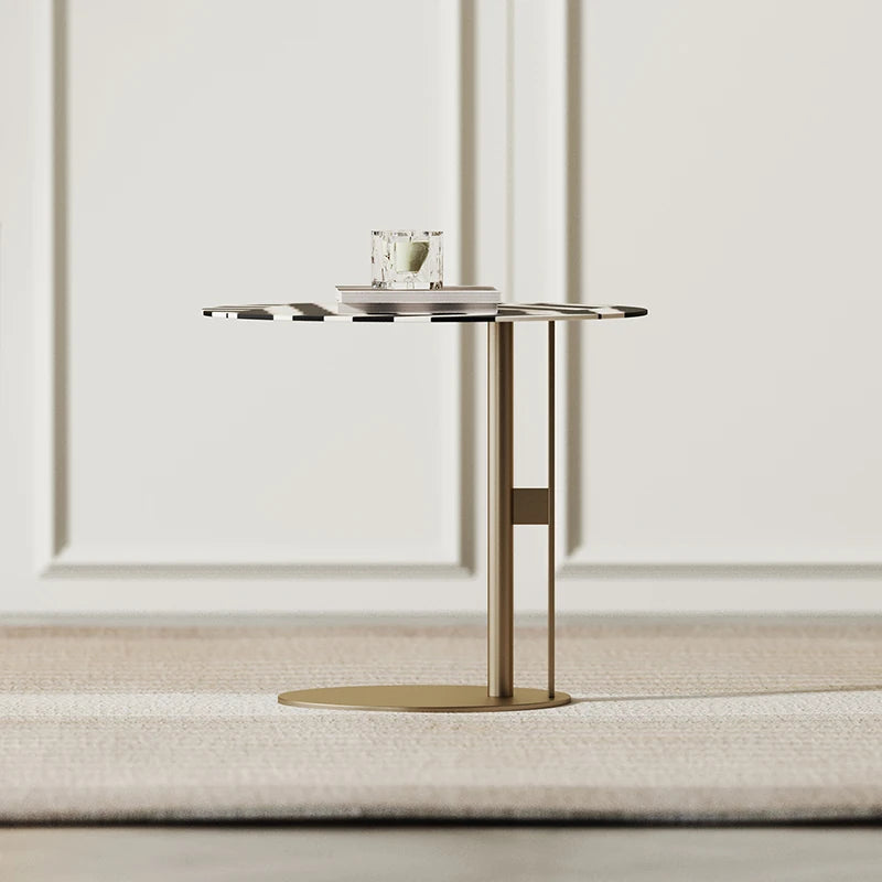 Modern Multi-Layer Board Tea Table with Stylish Black and White Design - Perfect for Living Room Decor fmfd-5066