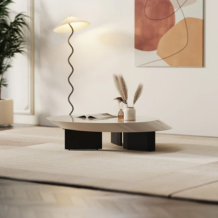 Stylish Multi-Layer Board Tea Table - Modern Round Coffee Table for Living Room Decor fmfd-5069