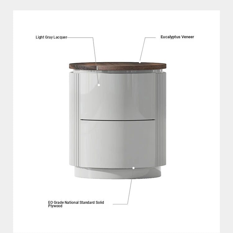Stylish Multi-Layer Board Bedside Cupboard - Modern Storage Solution for Your Home Decor fmfd-5071