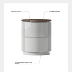 Stylish Multi-Layer Board Bedside Cupboard - Modern Storage Solution for Your Home Decor fmfd-5071
