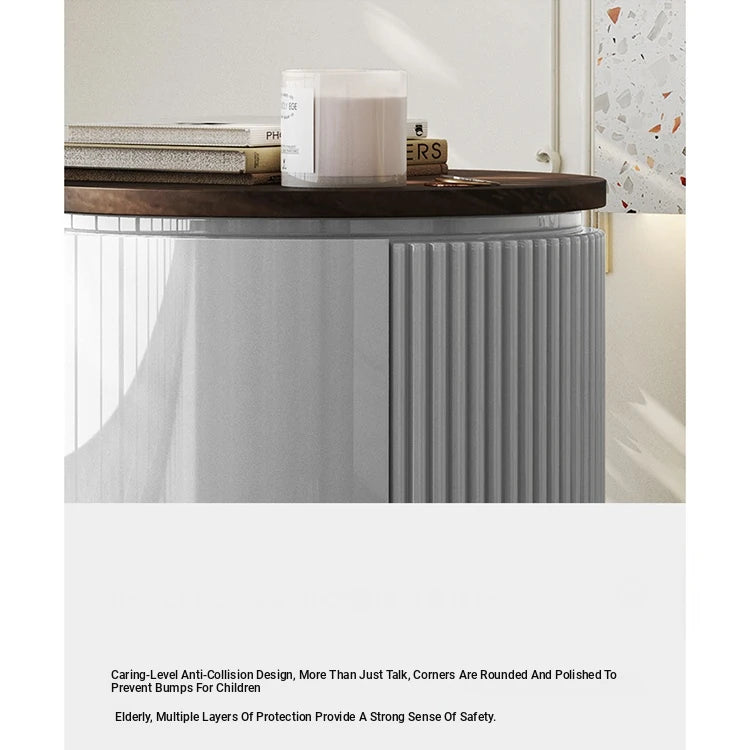 Stylish Multi-Layer Board Bedside Cupboard - Modern Storage Solution for Your Home Decor fmfd-5071