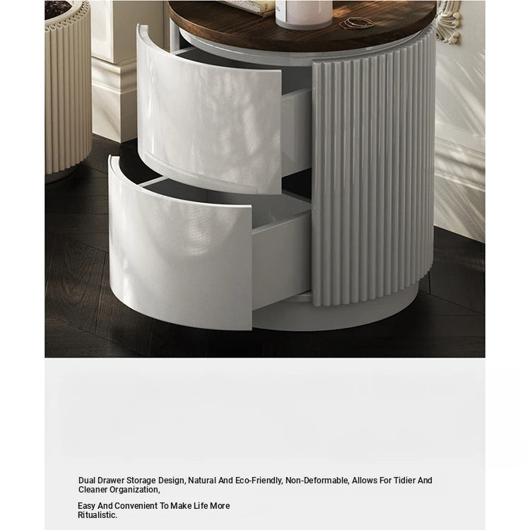 Stylish Multi-Layer Board Bedside Cupboard - Modern Storage Solution for Your Home Decor fmfd-5071