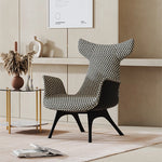 Stylish Solid Wood Accent Chair with Unique Design – Perfect for Modern Interiors fmfd-5074