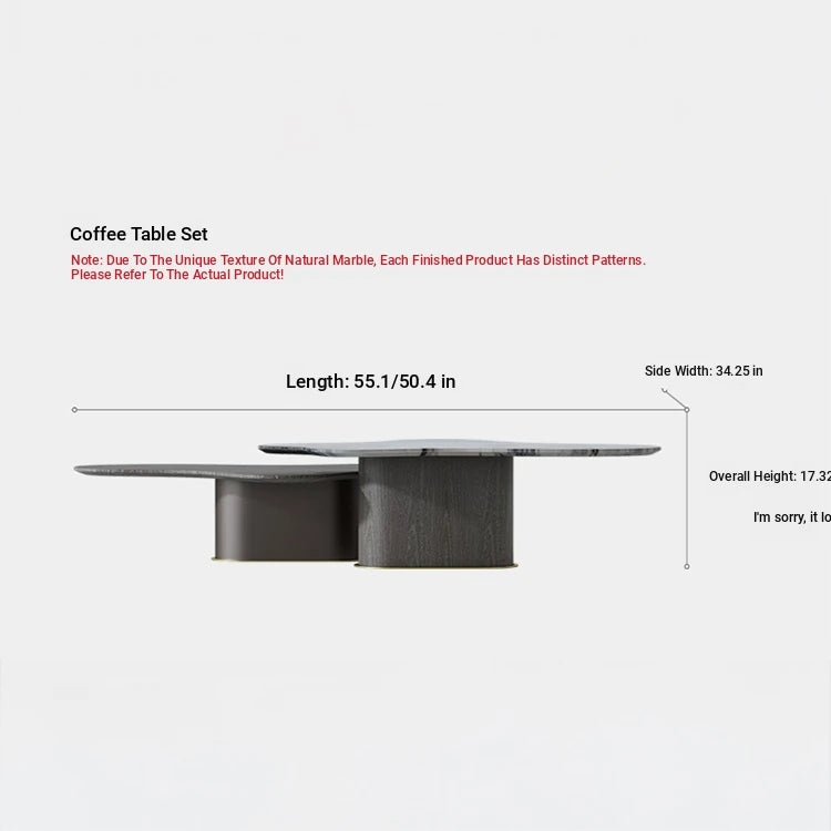 Stylish Marble Multi-Layer Coffee Table - Modern Design for Elegant Living Spaces fmfd-5075