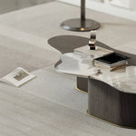 Stylish Marble Multi-Layer Coffee Table - Modern Design for Elegant Living Spaces fmfd-5075