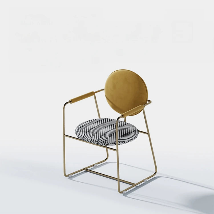 Stylish Modern Dining Chair - Comfortable Upholstered Design with Gold Accents - Perfect for Elegant Home Decor fmfd-5078-ch