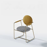 Stylish Modern Dining Chair - Comfortable Upholstered Design with Gold Accents - Perfect for Elegant Home Decor fmfd-5078-ch