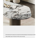 Elegant Marble Dining Table - Modern Oval Design for Stylish Dining Spaces fmfd-5078