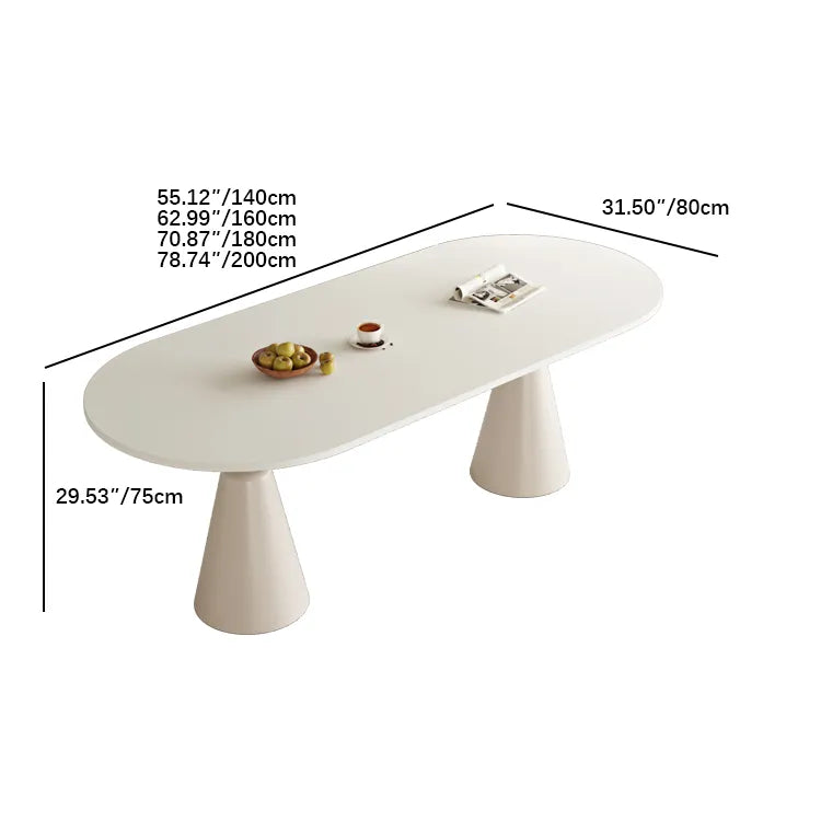 Modern Sintered Stone Dining Table with Faux Leather Finish – Elegant Design for a Stylish Home fmsf-2054