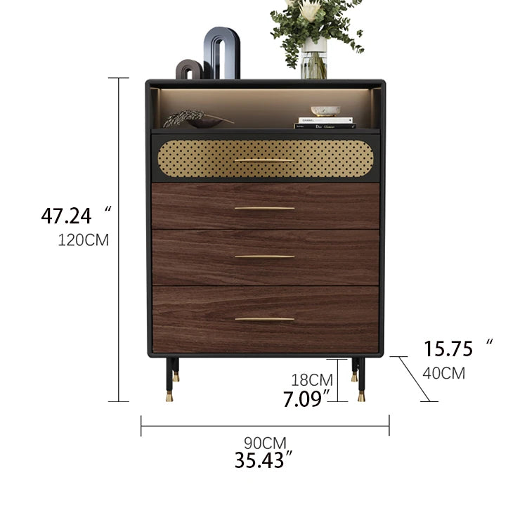 Elegant Multi-Layer Board Stainless Steel Cabinet with Modern Design | Stylish Storage Solution fmsjj-4199