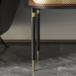 Elegant Modern Tea Table - Multi-layer Board & Ceramic Sintered Stone with Stainless Accents fmsjj-4203