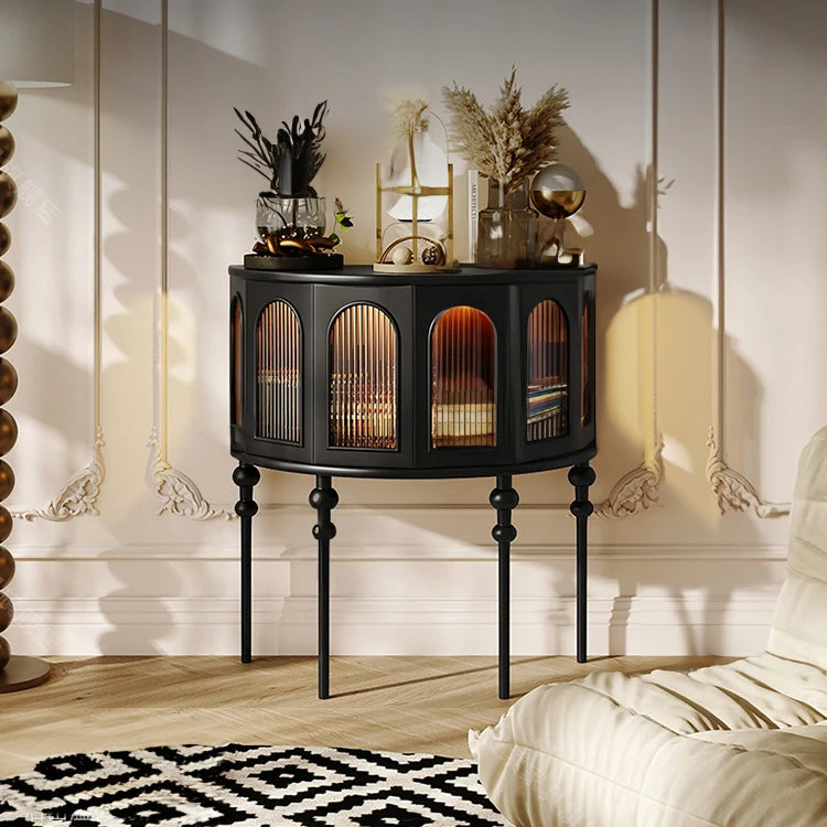 Elegant Beech Wood & Glass Cabinet for Stylish Home Decor fmsjj-4206