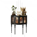 Elegant Beech Wood & Glass Cabinet for Stylish Home Decor fmsjj-4206