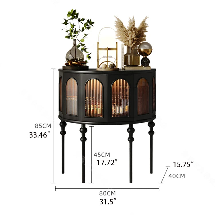 Elegant Beech Wood & Glass Cabinet for Stylish Home Decor fmsjj-4206