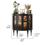 Elegant Beech Wood & Glass Cabinet for Stylish Home Decor fmsjj-4206