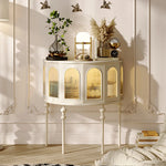 Elegant Beech Wood & Glass Cabinet for Stylish Home Decor fmsjj-4206