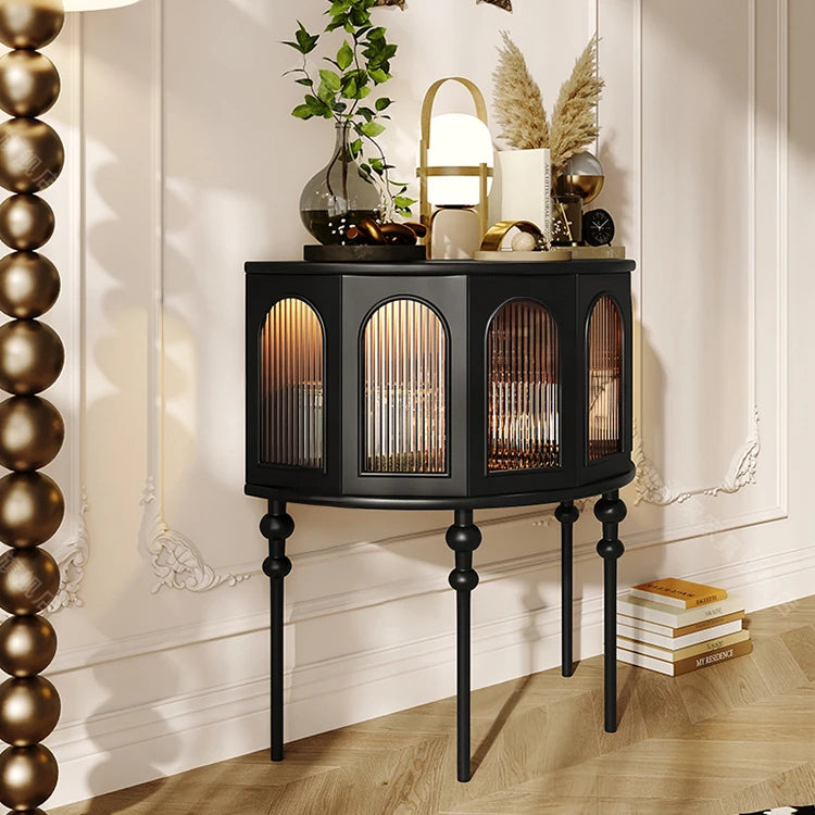 Elegant Beech Wood & Glass Cabinet for Stylish Home Decor fmsjj-4206