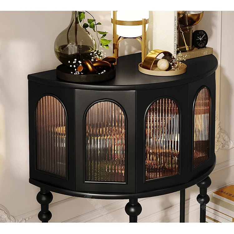 Elegant Beech Wood & Glass Cabinet for Stylish Home Decor fmsjj-4206