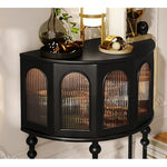 Elegant Beech Wood & Glass Cabinet for Stylish Home Decor fmsjj-4206