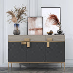 Luxury Marble & Stainless Steel Cabinet: Enhance Your Space fmsjj-4210