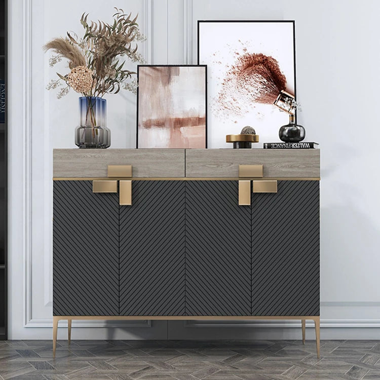 Luxury Marble & Stainless Steel Cabinet: Enhance Your Space fmsjj-4210