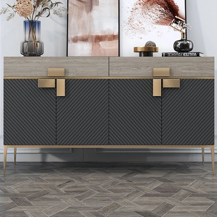 Luxury Marble & Stainless Steel Cabinet: Enhance Your Space fmsjj-4210