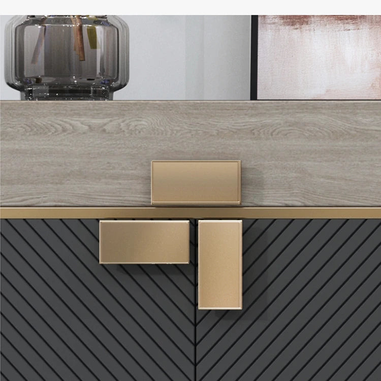 Luxury Marble & Stainless Steel Cabinet: Enhance Your Space fmsjj-4210