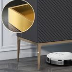 Luxury Marble & Stainless Steel Cabinet: Enhance Your Space fmsjj-4210