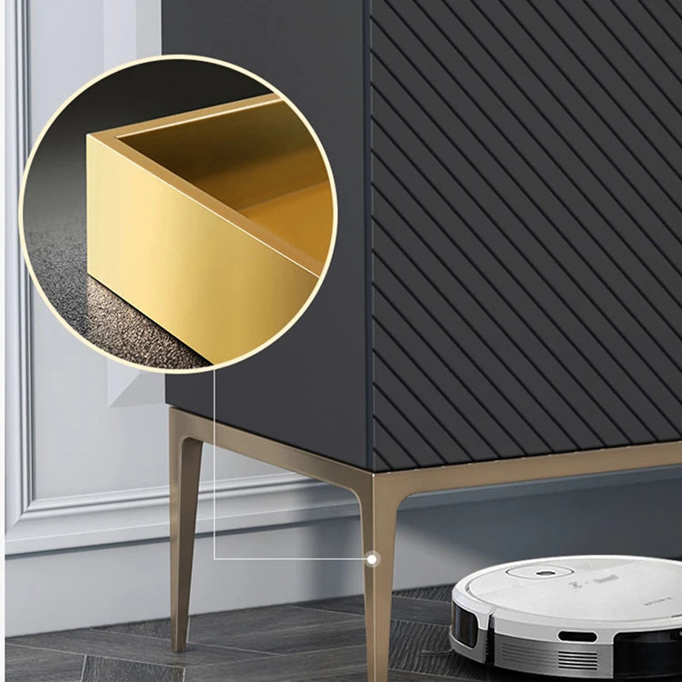 Luxury Marble & Stainless Steel Cabinet: Enhance Your Space fmsjj-4210