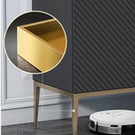 Luxury Marble & Stainless Steel Cabinet: Enhance Your Space fmsjj-4210
