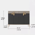 Luxury Marble & Stainless Steel Cabinet: Enhance Your Space fmsjj-4210