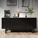 Sleek Modern Cabinet with Ash Wood and Ceramic Top - Perfect for Contemporary Interiors fmsjj-4213