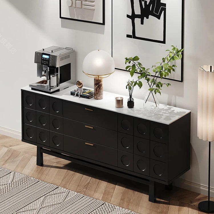 Sleek Modern Cabinet with Ash Wood and Ceramic Top - Perfect for Contemporary Interiors fmsjj-4213