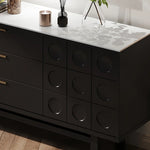 Sleek Modern Cabinet with Ash Wood and Ceramic Top - Perfect for Contemporary Interiors fmsjj-4213