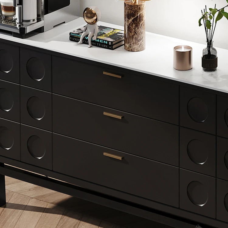 Sleek Modern Cabinet with Ash Wood and Ceramic Top - Perfect for Contemporary Interiors fmsjj-4213