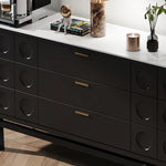 Sleek Modern Cabinet with Ash Wood and Ceramic Top - Perfect for Contemporary Interiors fmsjj-4213