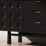 Sleek Modern Cabinet with Ash Wood and Ceramic Top - Perfect for Contemporary Interiors fmsjj-4213