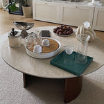 Modern Sintered Stone Glass Coffee Table - Stylish Multi-Layer Board Design for Chic Living Rooms fmus-4077