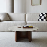 Modern Sintered Stone Glass Coffee Table - Stylish Multi-Layer Board Design for Chic Living Rooms fmus-4077