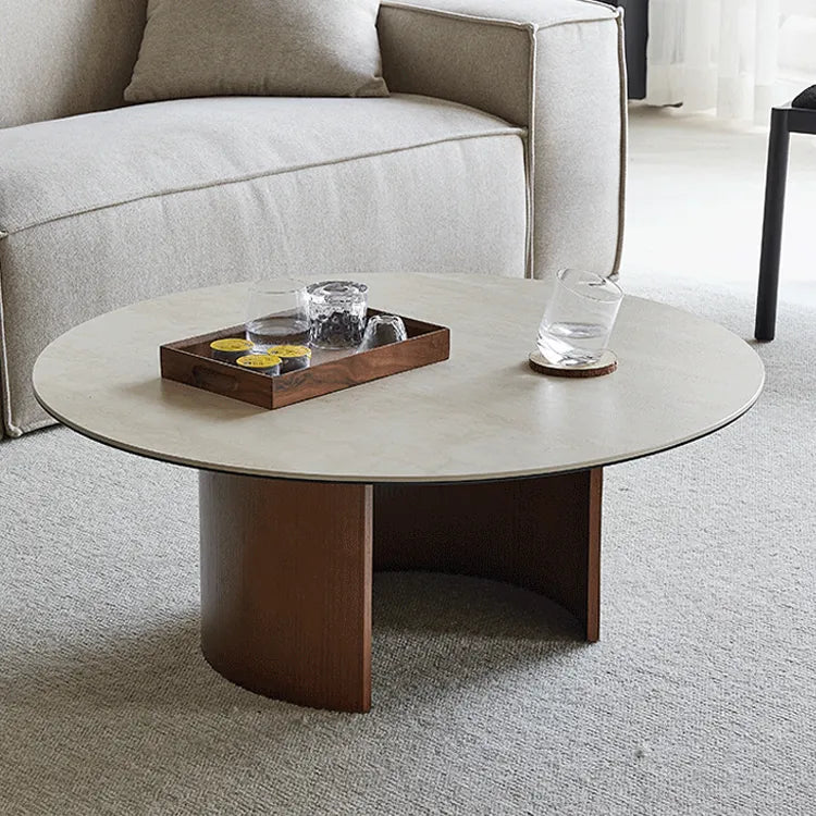 Modern Sintered Stone Glass Coffee Table - Stylish Multi-Layer Board Design for Chic Living Rooms fmus-4077