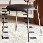 Ash Wood Rattan Dining Chair with PU Leather & Stainless Steel Frame – Stylish Modern Seating Solution fmus-4086